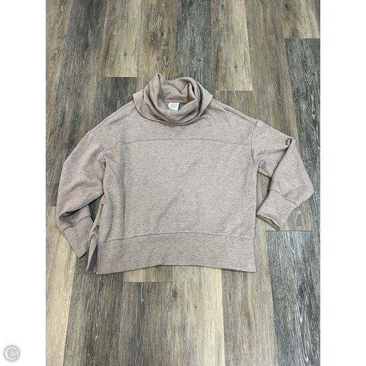 -Athletic Sweatshirt Collar By Varley In Beige, Size: S