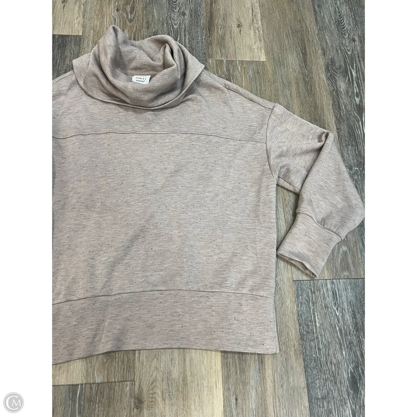 -Athletic Sweatshirt Collar By Varley In Beige, Size: S