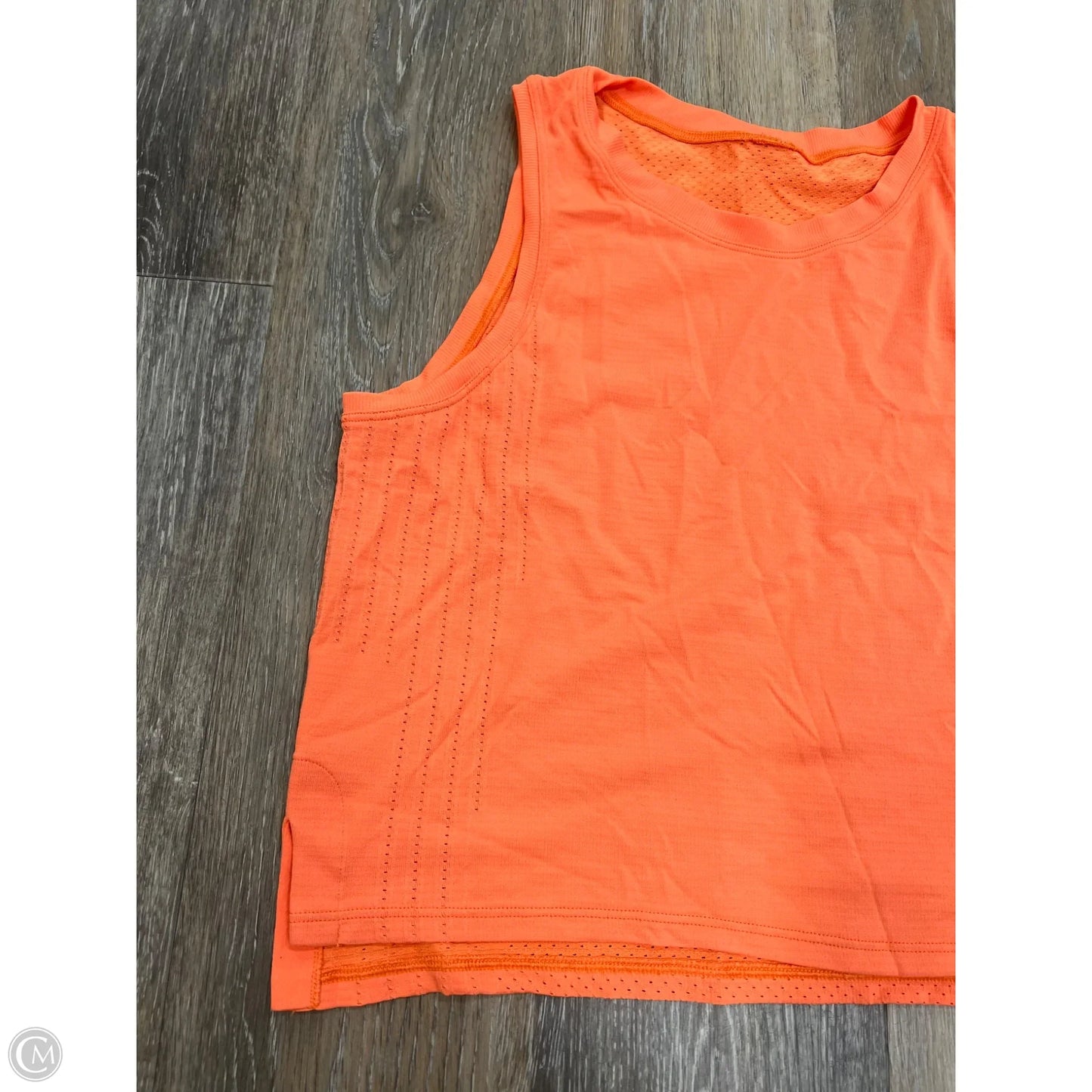 Athletic Tank Top By Lululemon In Orange, Size: M