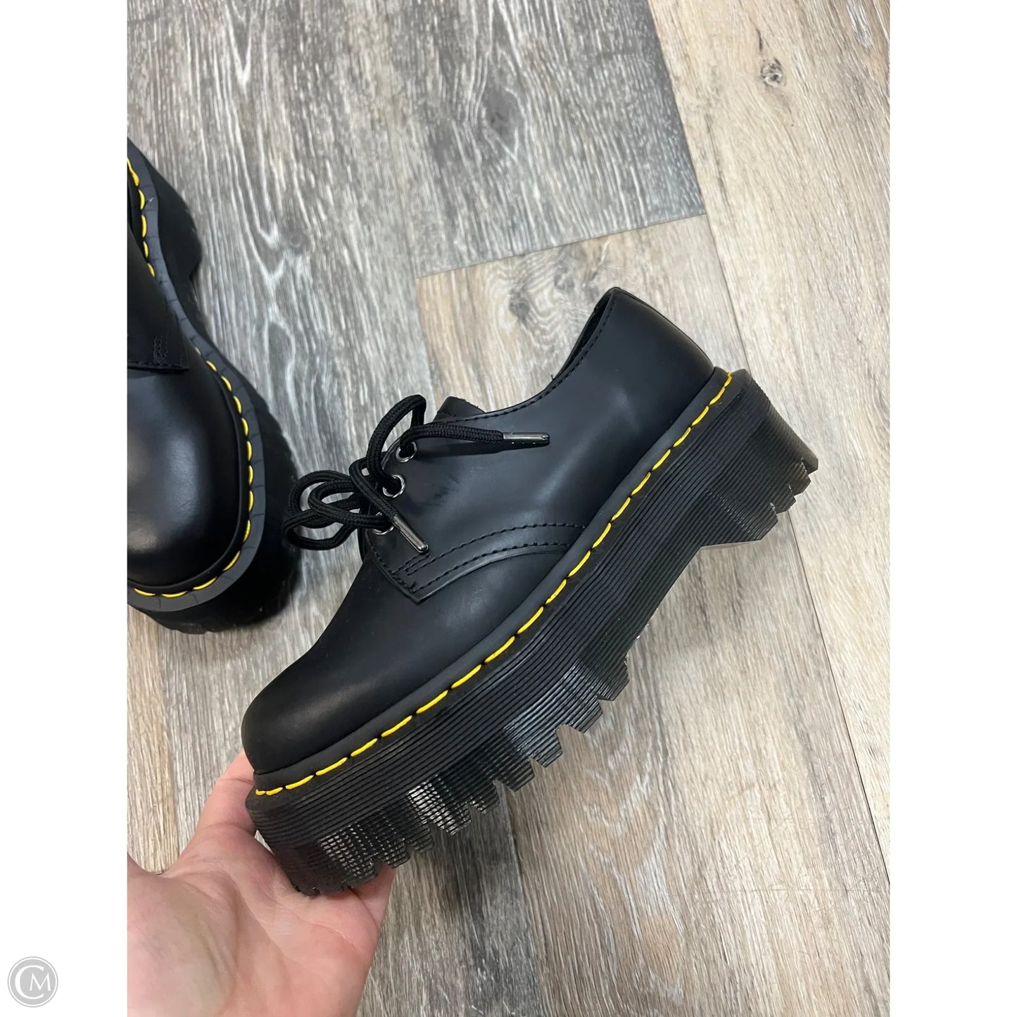 Shoes Heels Platform By Dr Martens In Black, Size: 5