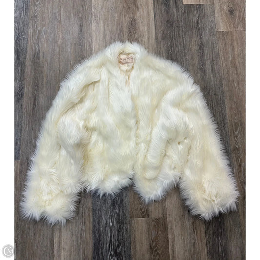 Coat Faux Fur & Sherpa By We The Free In Cream, Size: L