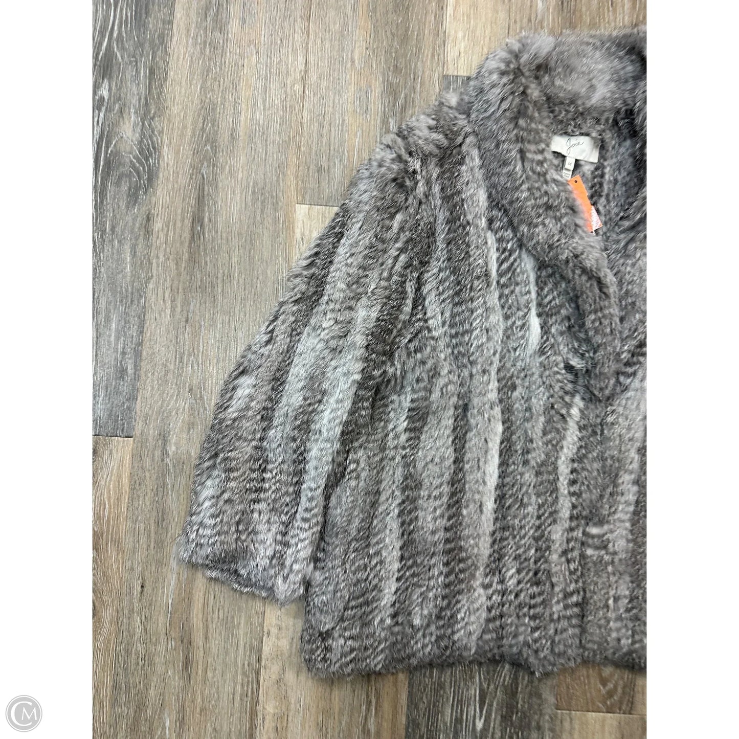 Jacket Faux Fur & Sherpa By Joie In Grey, Size: M