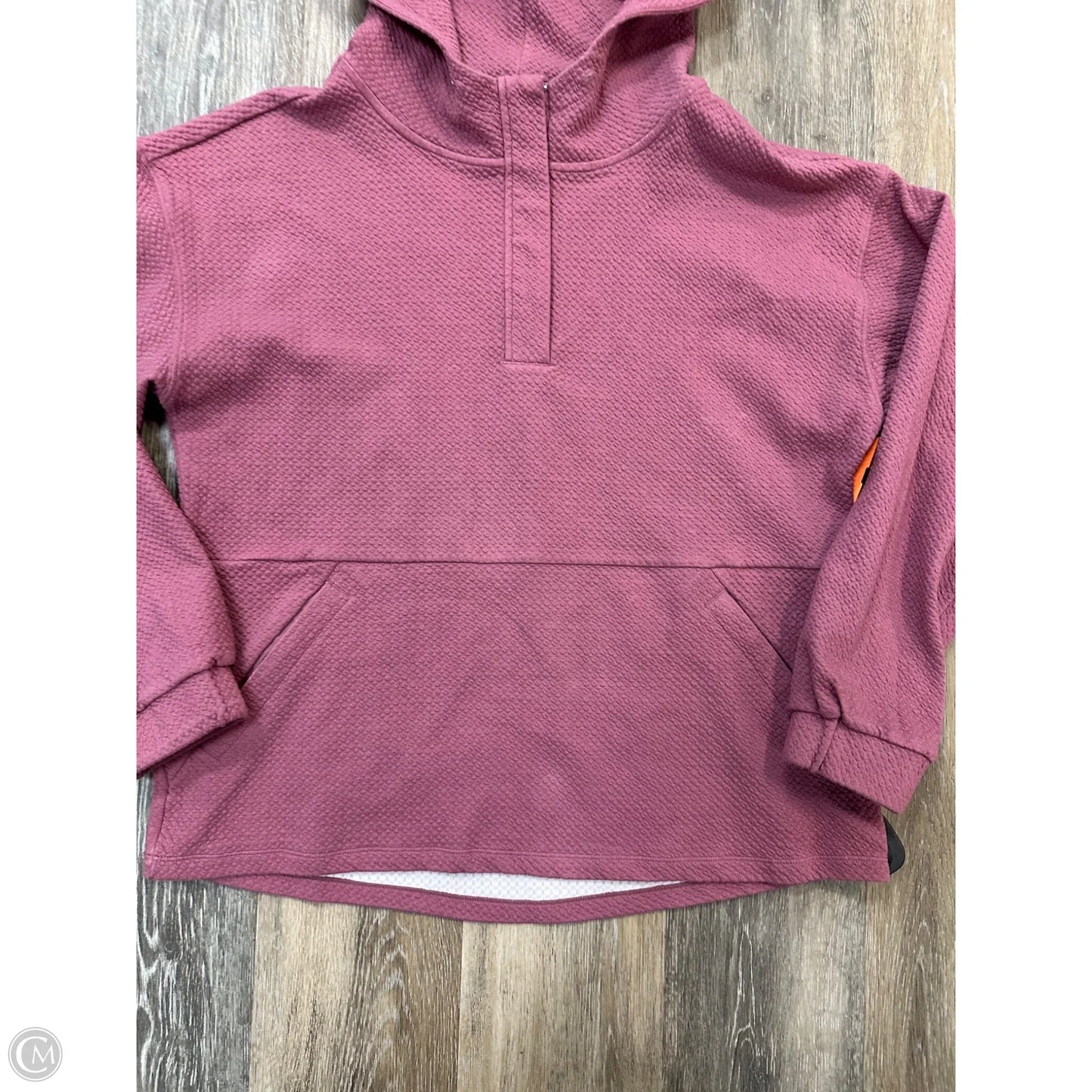 Athletic Sweatshirt Hoodie By 7Diamonds In Pink, Size: S