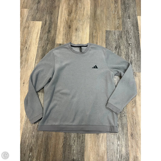 Athletic Sweatshirt Crewneck By Adidas In Grey, Size: Xl