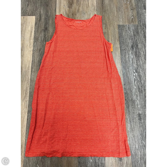 Dress Casual Maxi By Eileen Fisher In Orange, Size: L