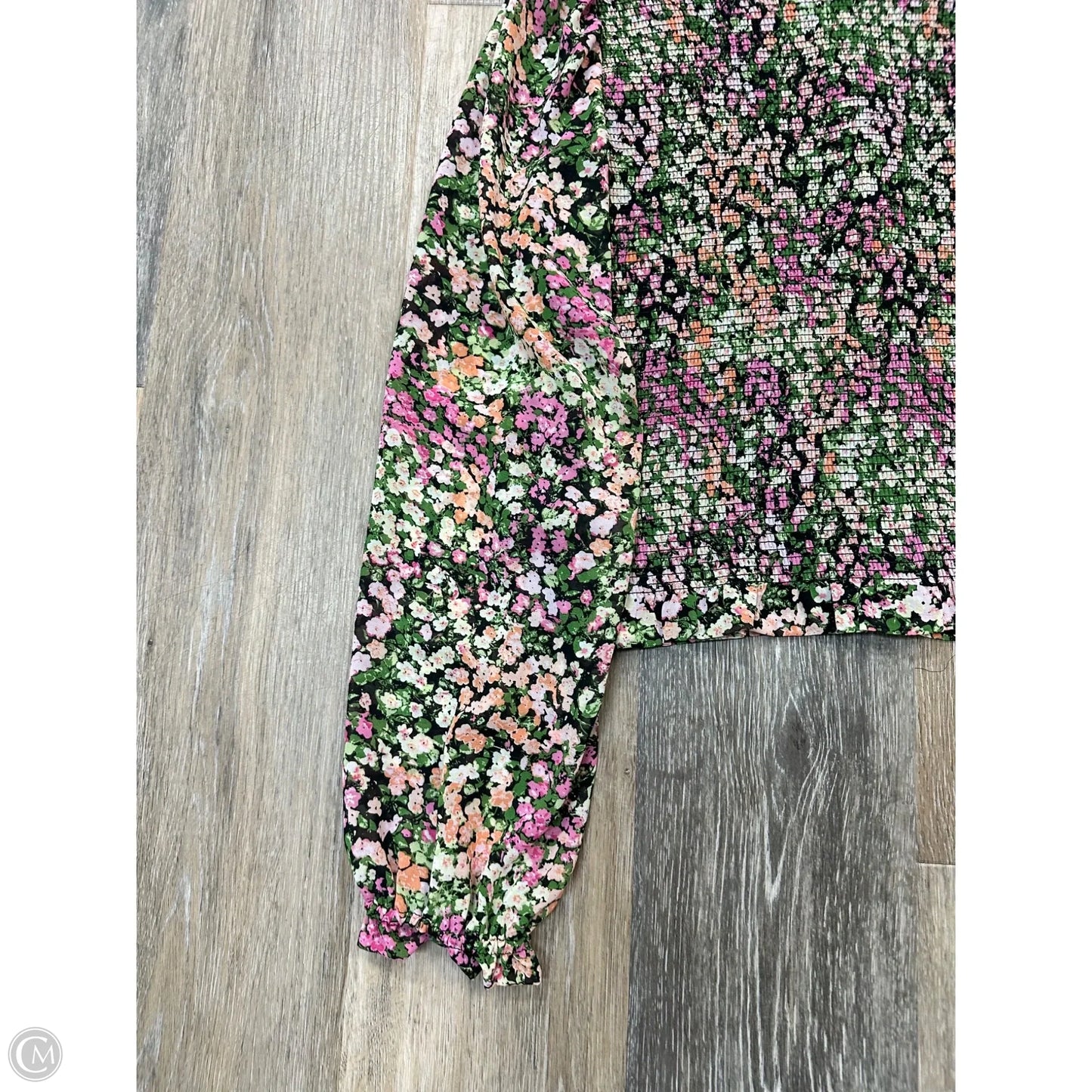 Blouse Long Sleeve By Dex In Floral Print, Size: S