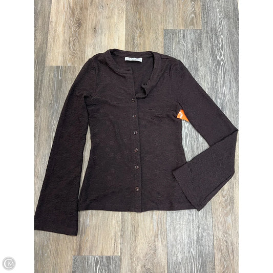 Sweater Cardigan By Petal & Pup In Brown, Size: S