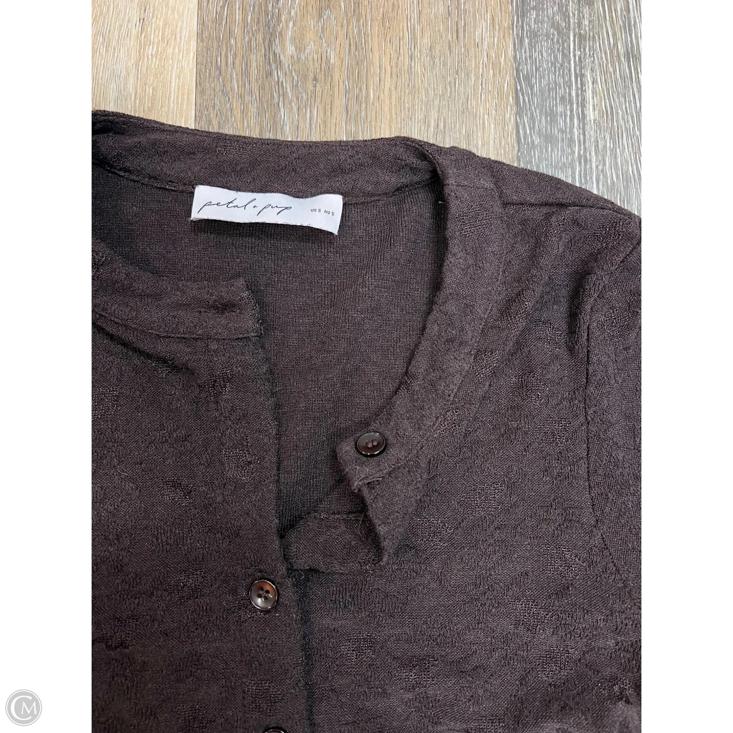 Sweater Cardigan By Petal & Pup In Brown, Size: S