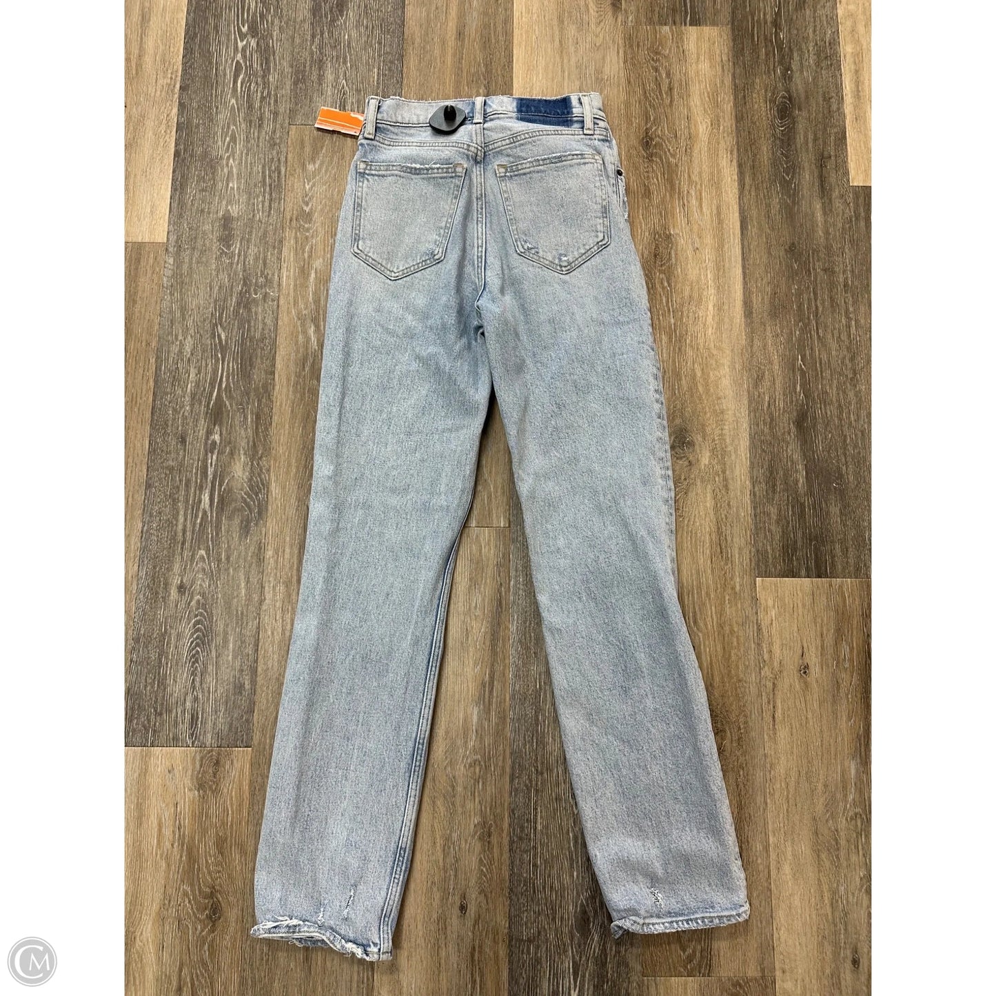 Jeans Straight By Abercrombie And Fitch In Blue Denim, Size: 0
