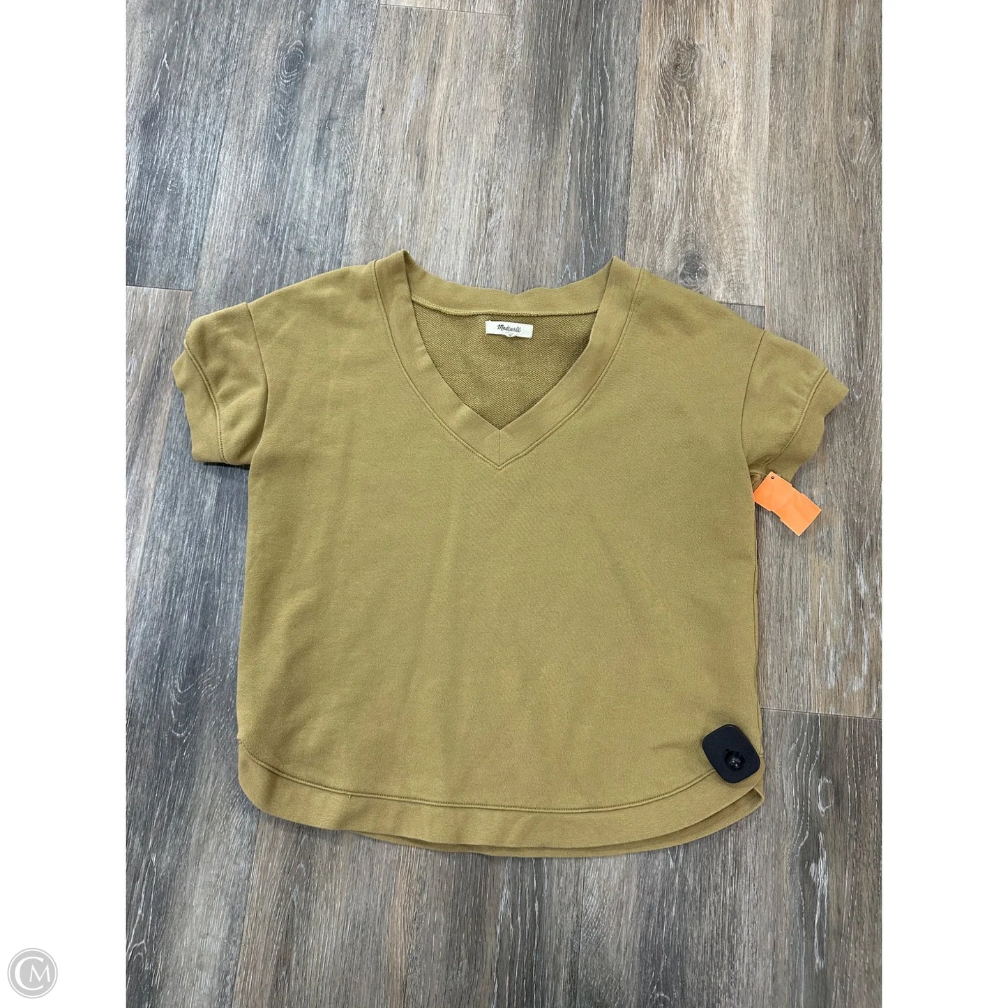 Top Short Sleeve By Madewell In Green, Size: S