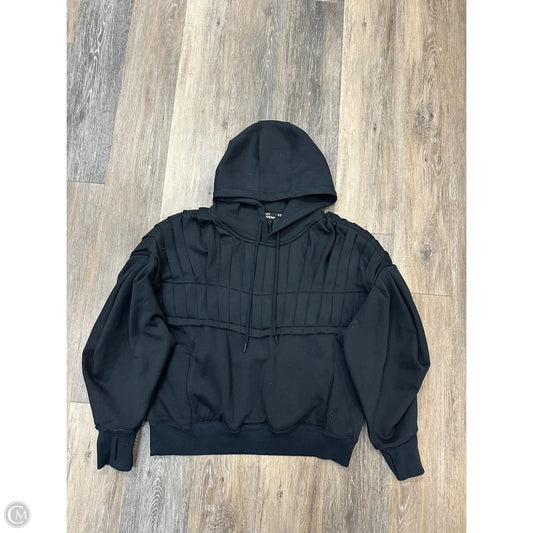 Athletic Sweatshirt Hoodie By Free People In Black, Size: M