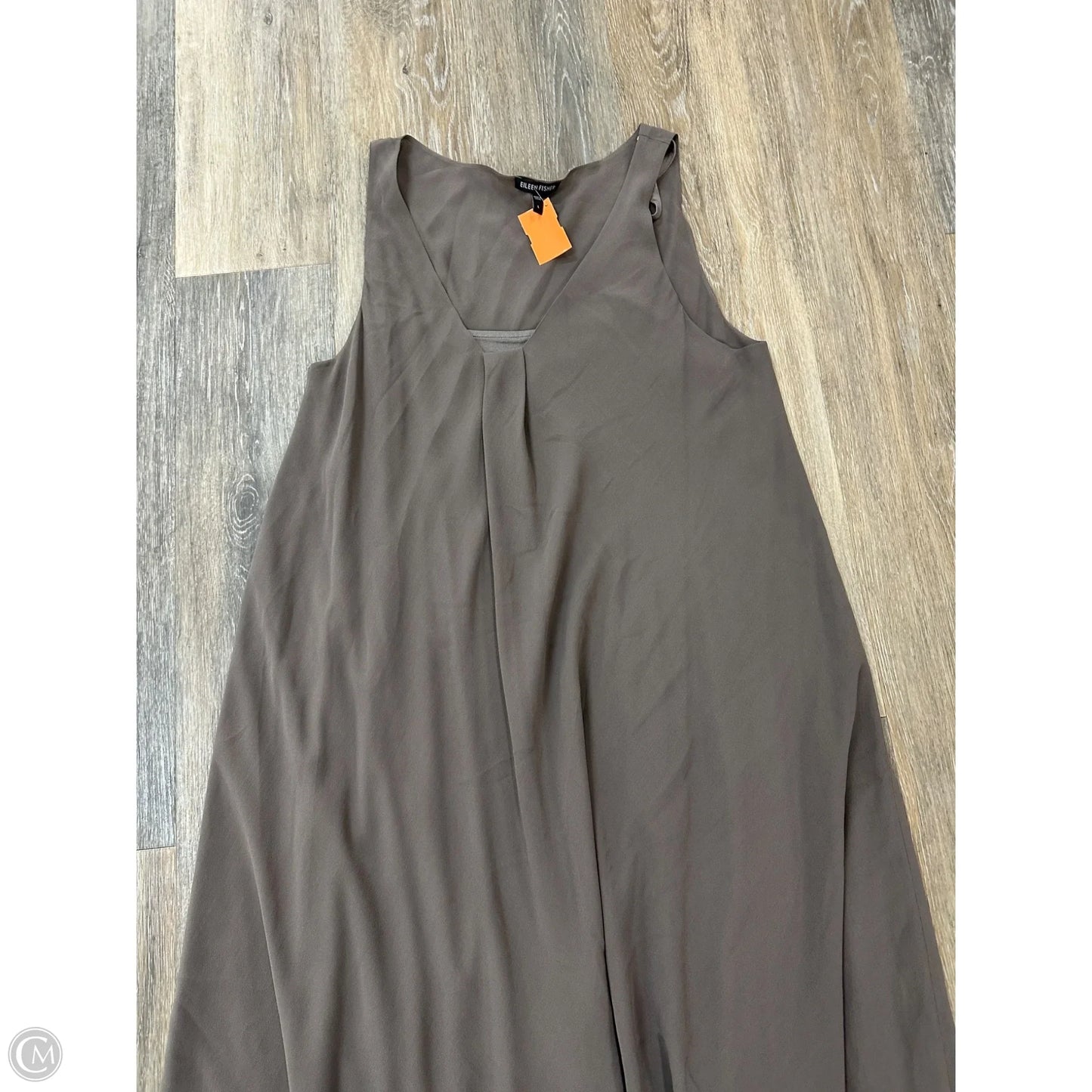 Dress Casual Midi By Eileen Fisher In Brown, Size: L