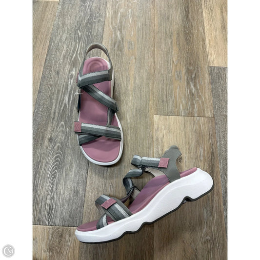 Sandals Flats By Aetrex In Multi-colored, Size: 9