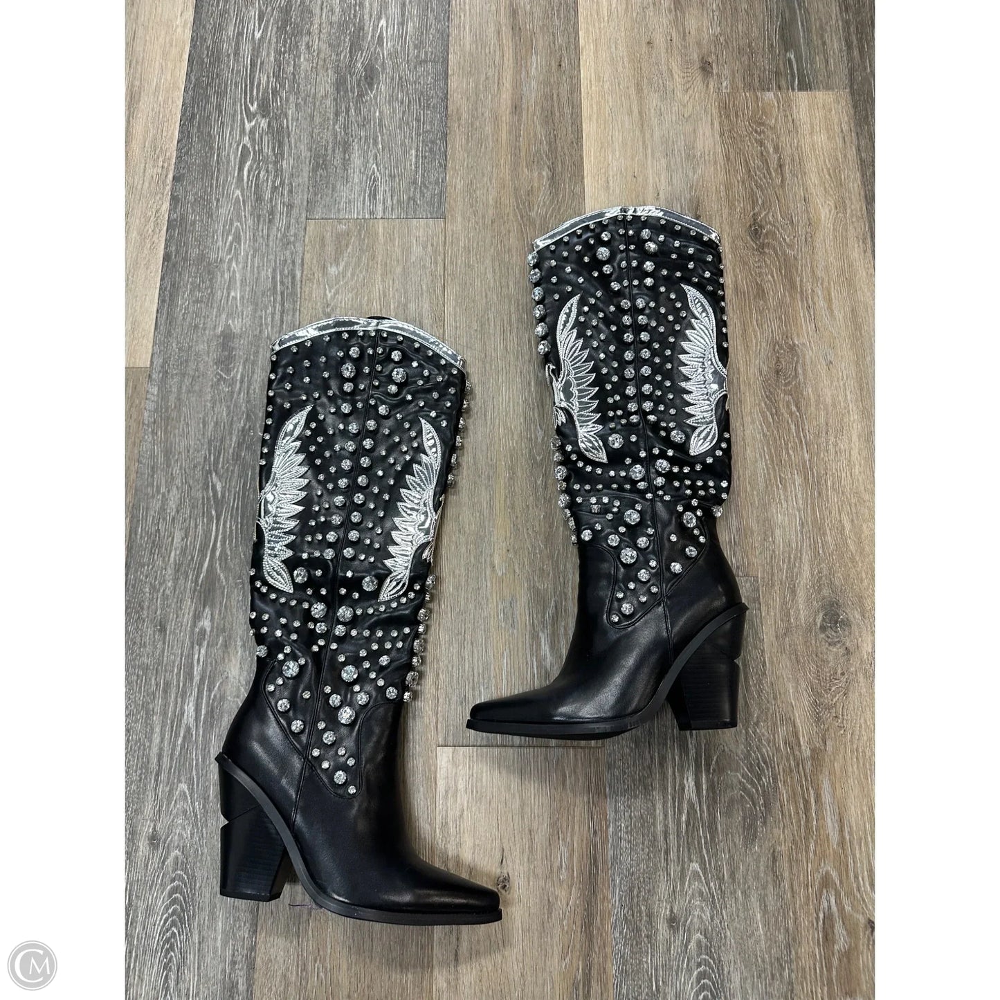 Boots Western By Azalea Wang In Black, Size: 8.5