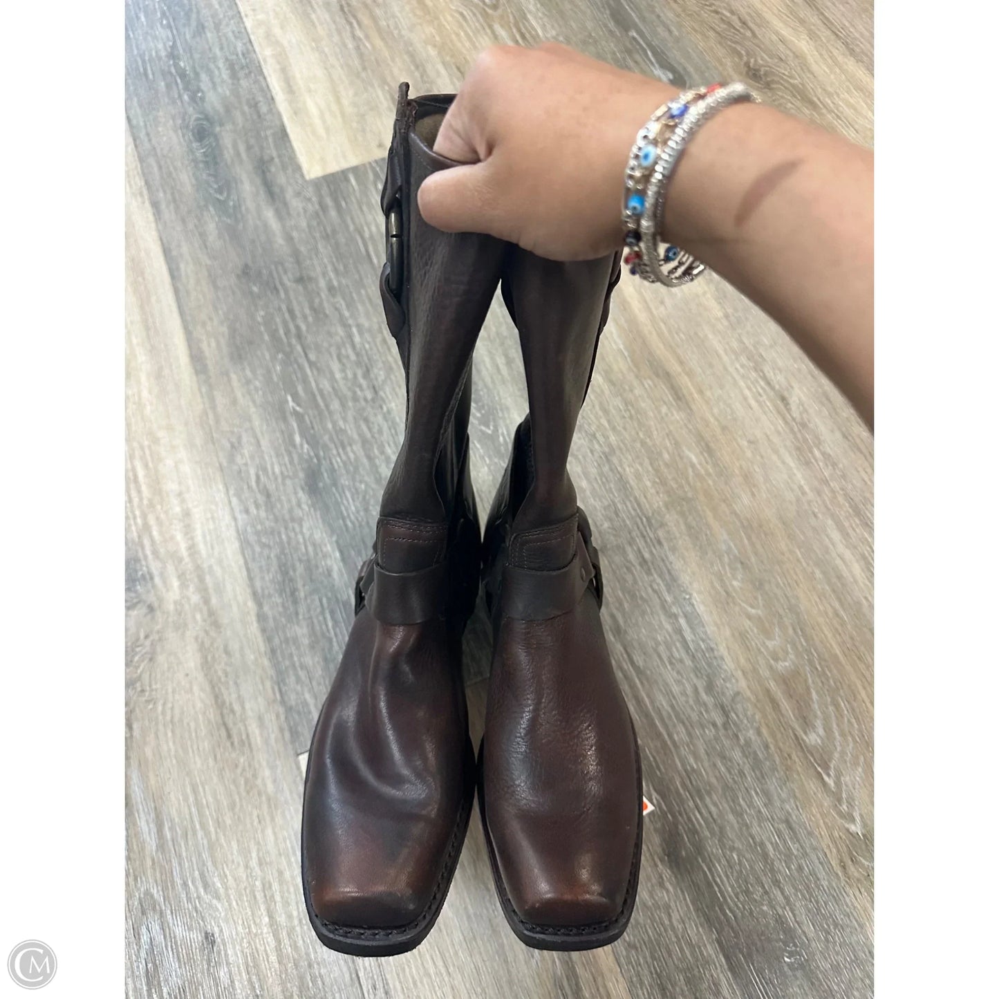 Boots Designer By Frye In Brown, Size: 9