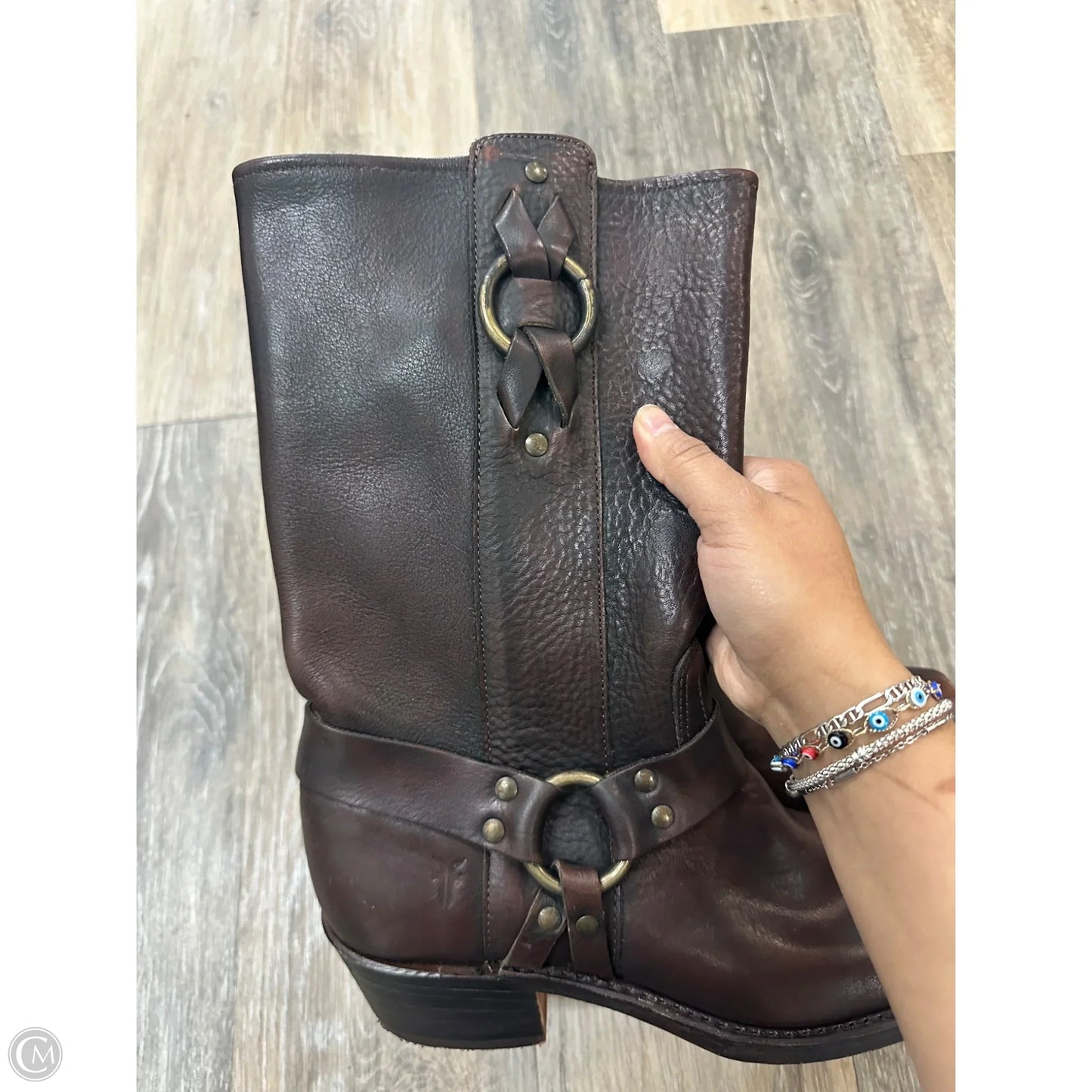 Boots Designer By Frye In Brown, Size: 9