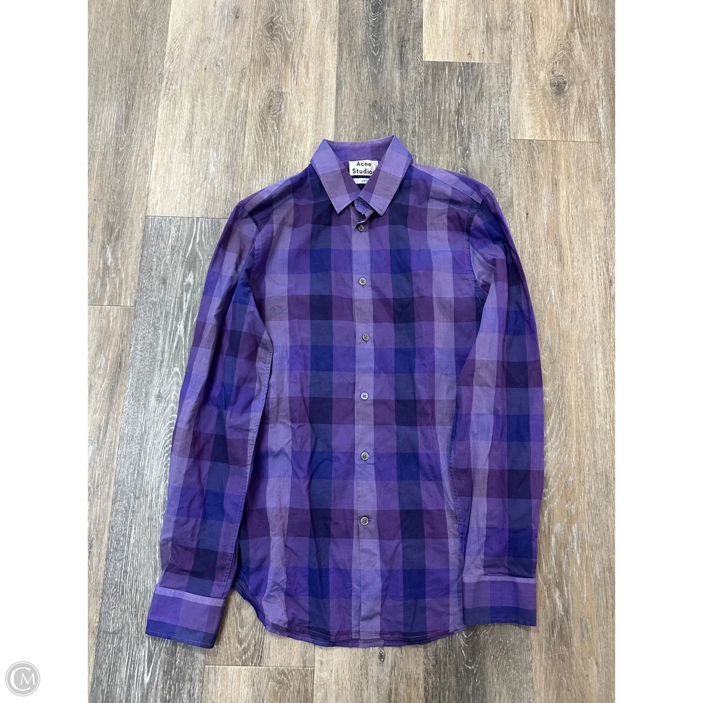 Blouse Long Sleeve By Acne Studios In Purple, Size: M