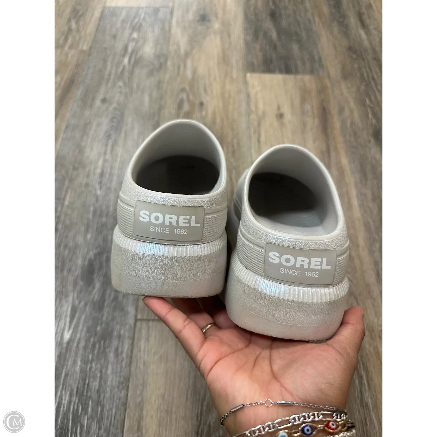 Shoes Heels Platform By Sorel In Grey, Size: 9