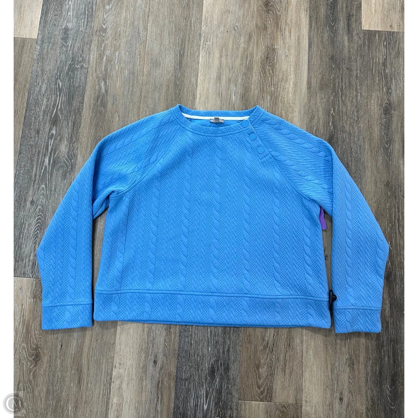 Sweatshirt Crewneck By Talbots In Blue, Size: L