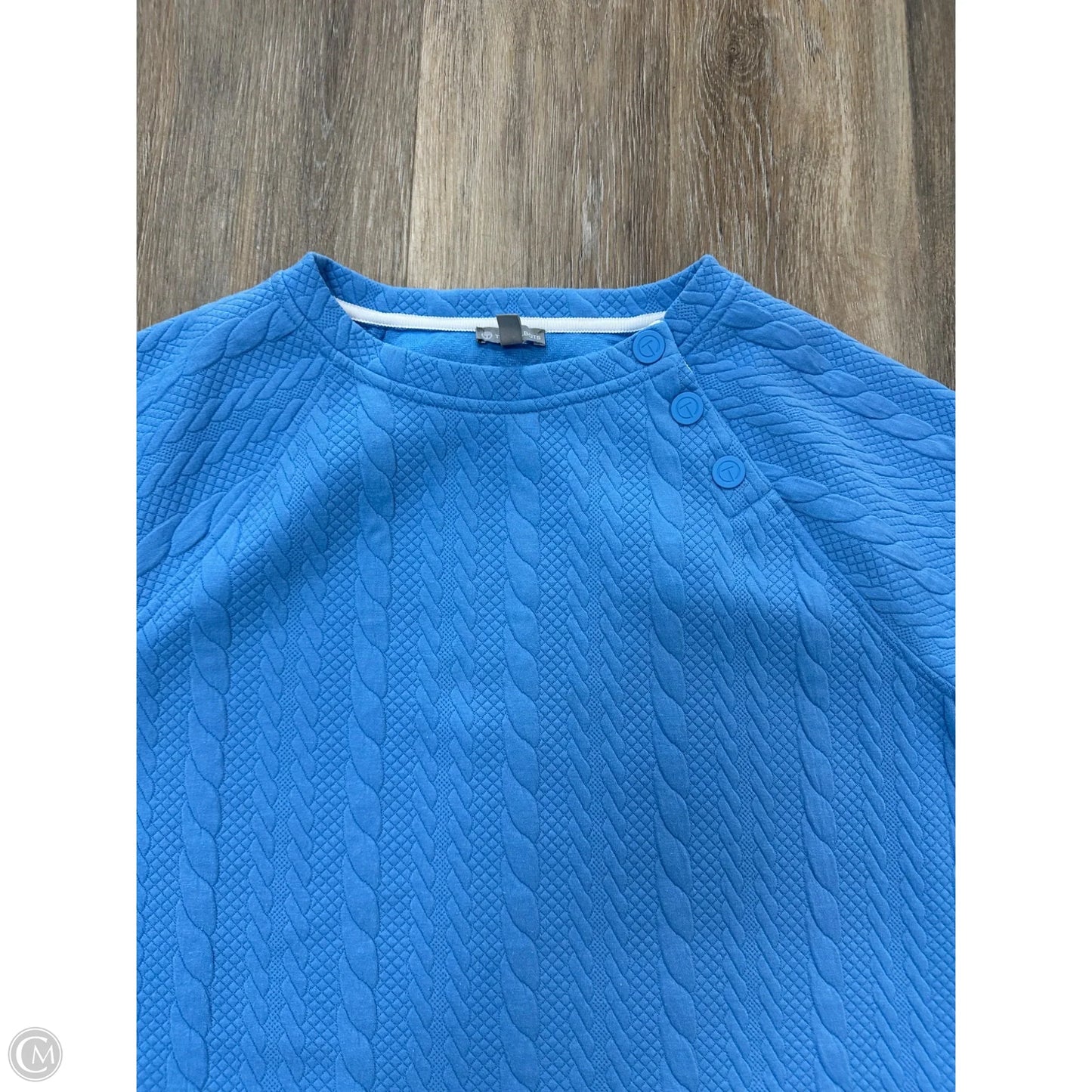 Sweatshirt Crewneck By Talbots In Blue, Size: L