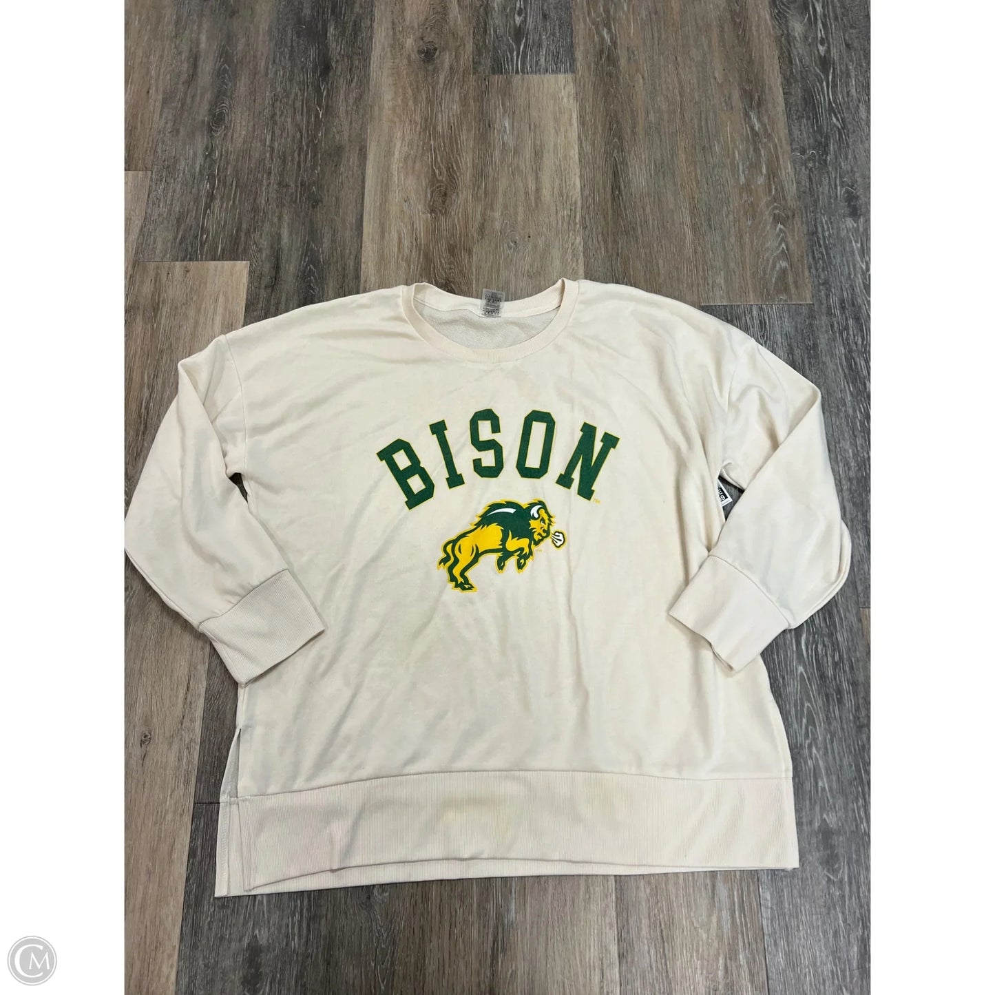 Athletic Crewneck By GAMEDAY COUTURE In Cream, Size: Xxl