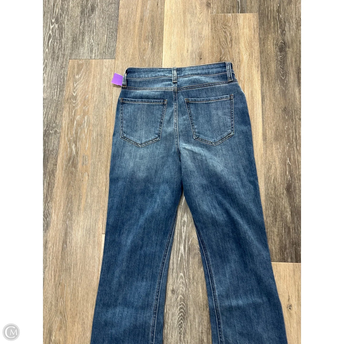 Jeans Flared By Kut In Blue Denim, Size: 00