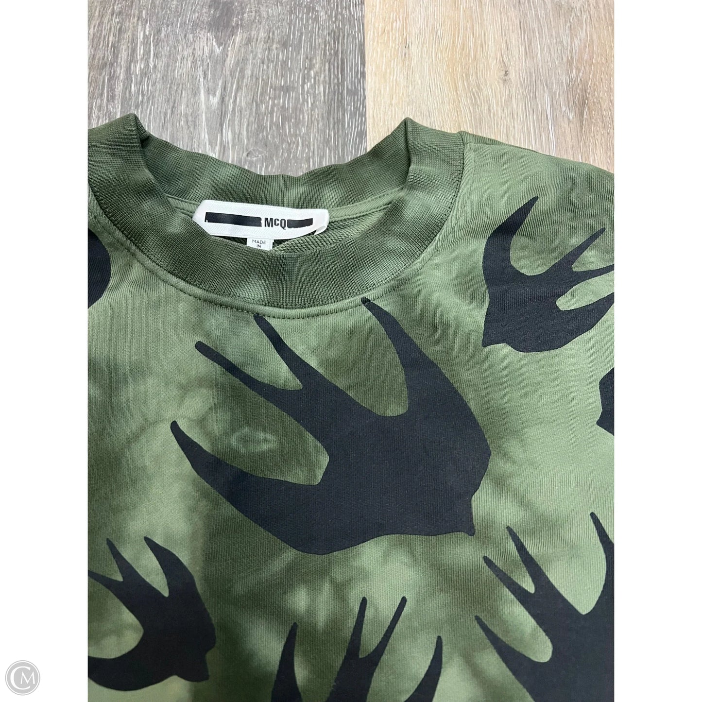 Sweatshirt Luxury Designer By Alexander Mcqueen In Green, Size: S