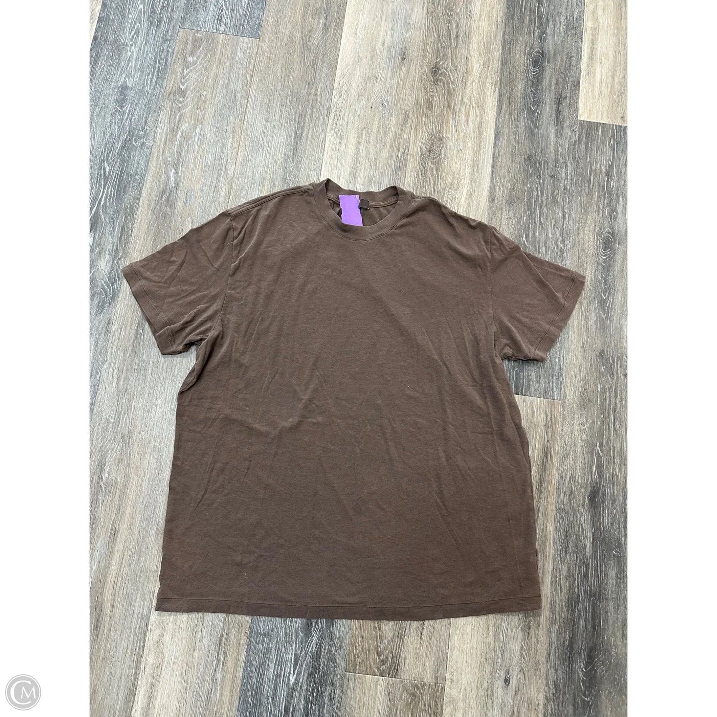 Top Short Sleeve By Skims In Brown, Size: Xl