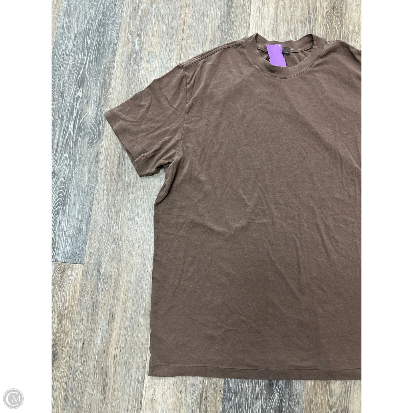 Top Short Sleeve By Skims In Brown, Size: Xl