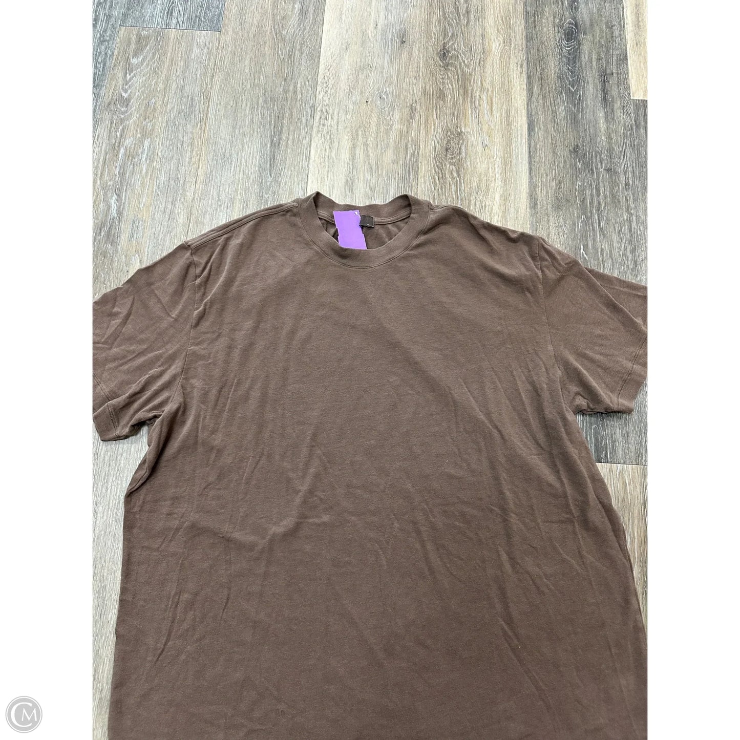Top Short Sleeve By Skims In Brown, Size: Xl