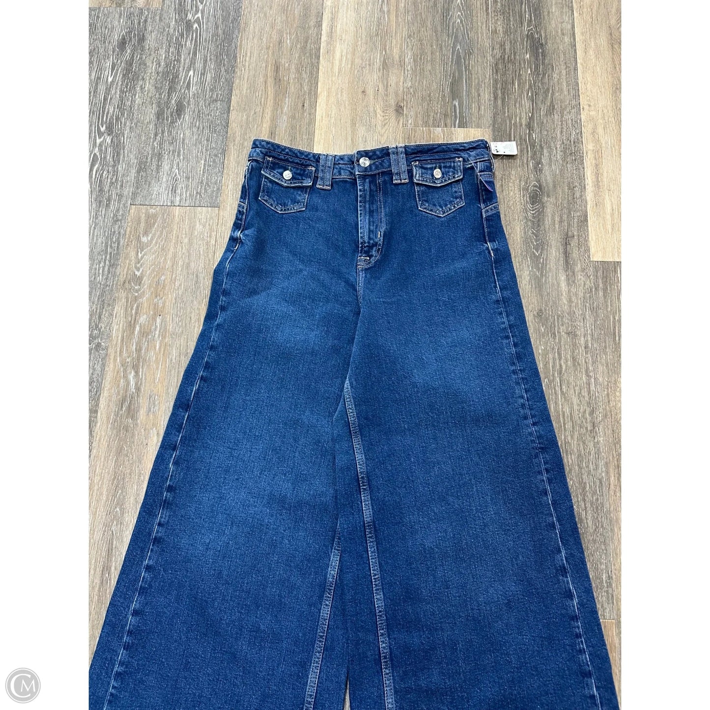 Jeans Wide Leg By We The Free In Blue Denim, Size: 10