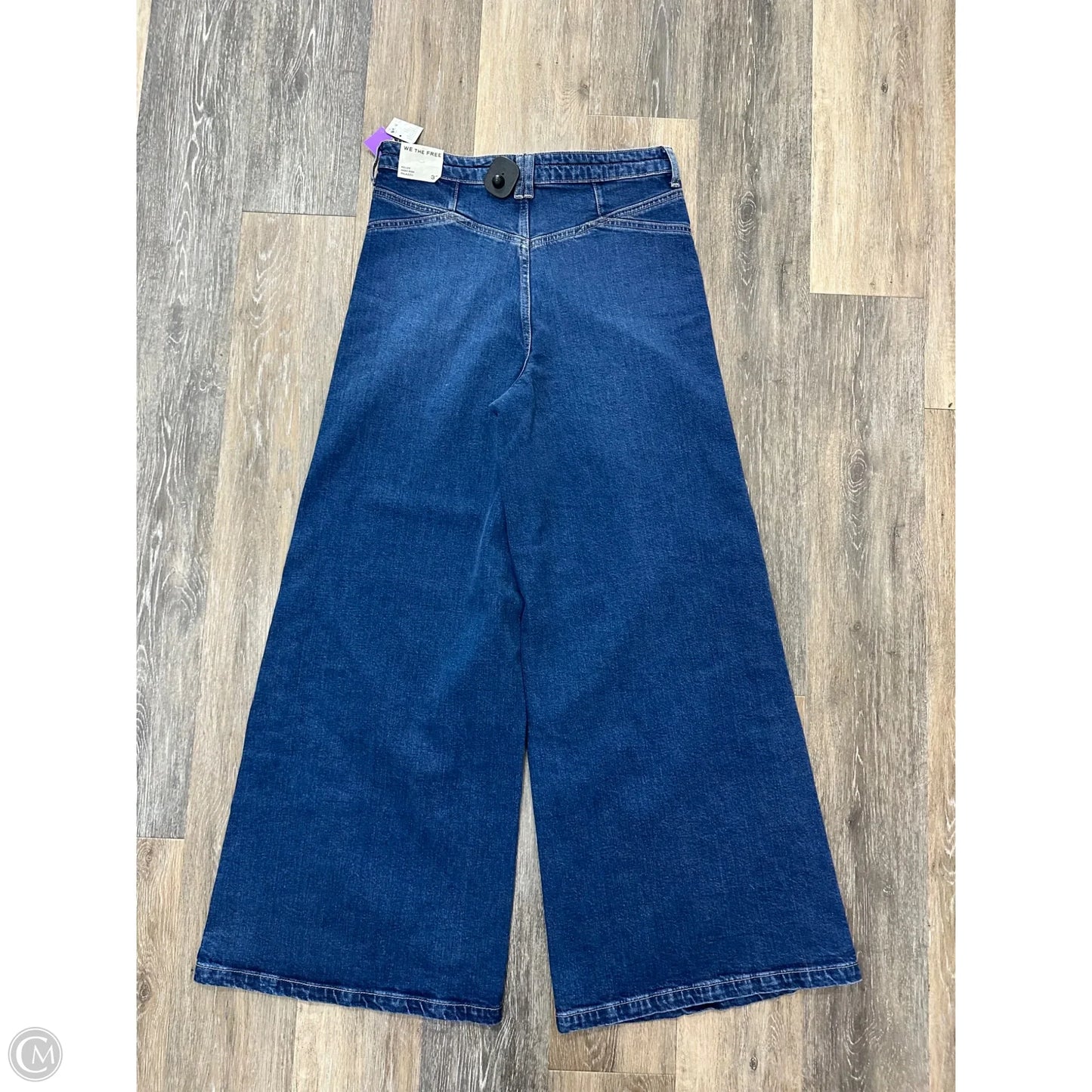 Jeans Wide Leg By We The Free In Blue Denim, Size: 10