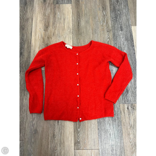 Sweater Cardigan By Sezane In Red, Size: Xs