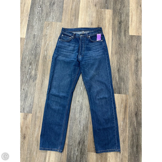 Jeans Straight By Djerf Avenue In Blue Denim, Size: 1/25