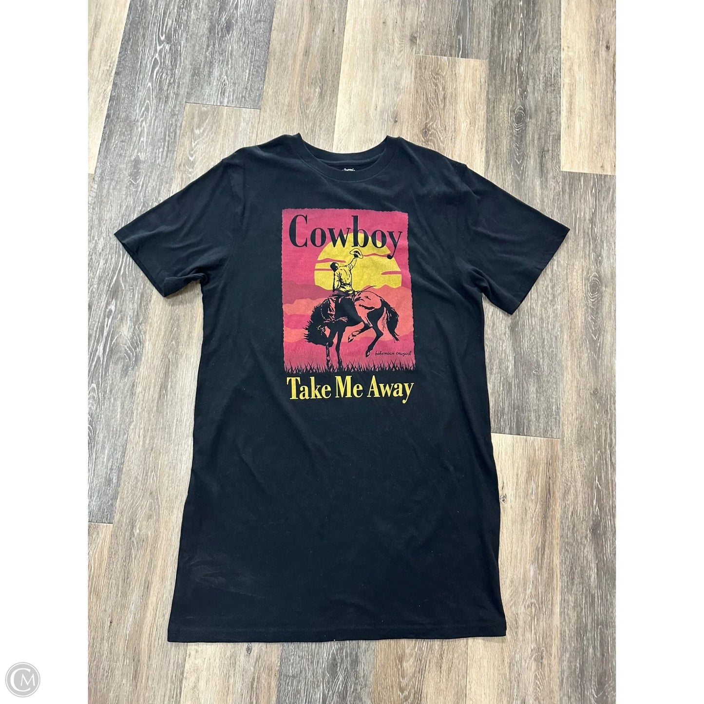 Dress Casual Short By Bohemian Cowgirl In Black, Size: Xl
