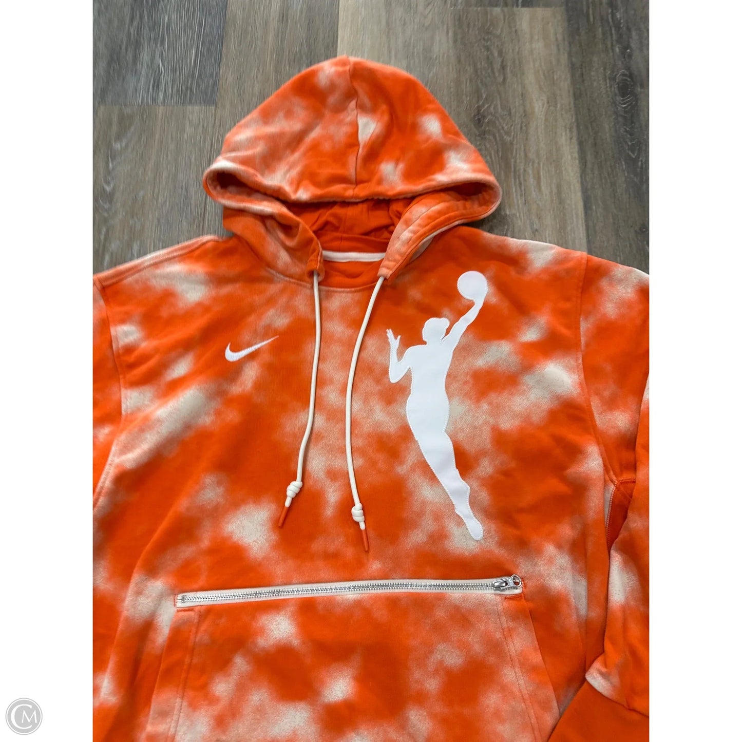 Athletic Sweatshirt Hoodie By Nike Apparel In Orange, Size: Xl