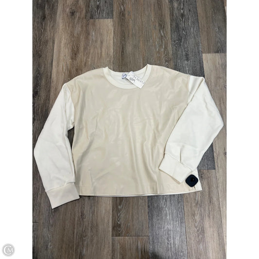 Sweatshirt Crewneck By Evereve In Cream, Size: Xl