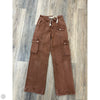 Jeans Straight By Risen In Brown Denim, Size: 2