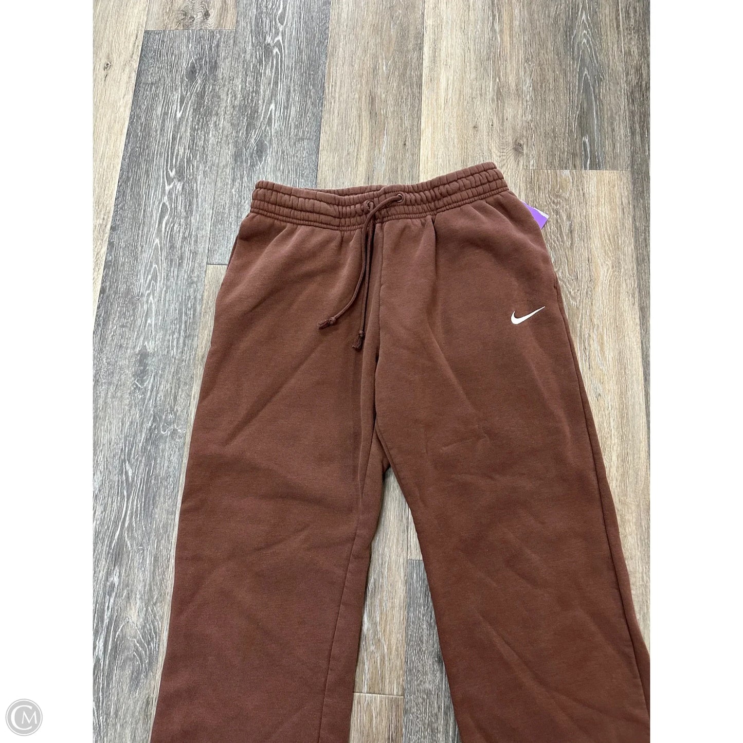 Athletic Pants By Nike Apparel In Brown, Size: M