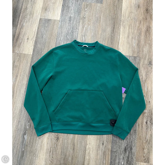 Athletic Sweatshirt Crewneck By Swannies In Green, Size: L