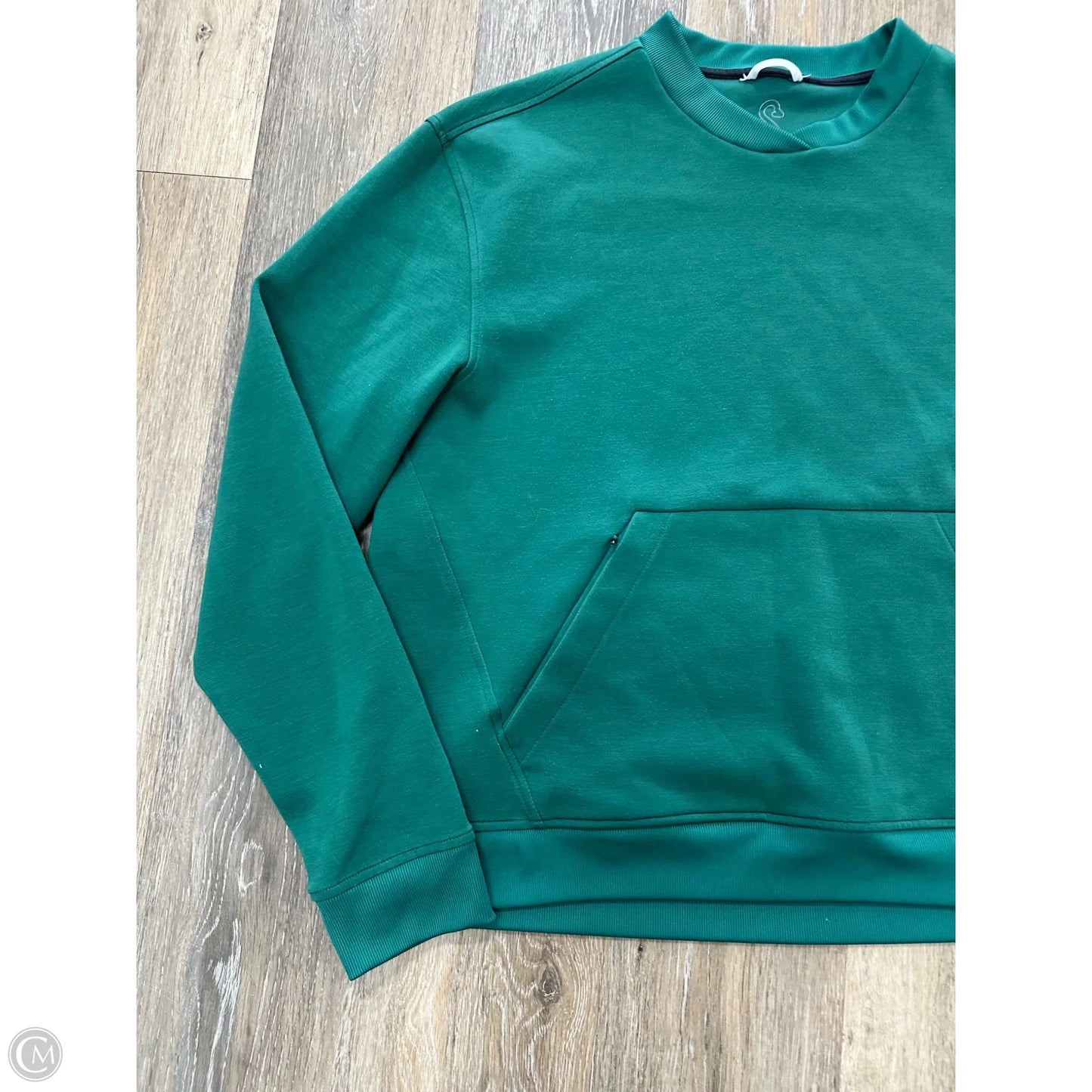 Athletic Sweatshirt Crewneck By Swannies In Green, Size: L