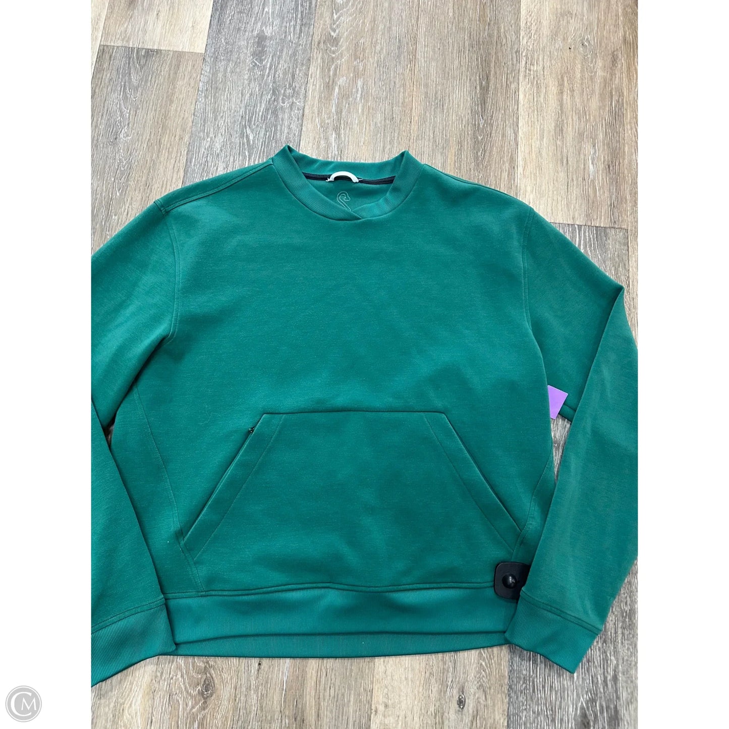 Athletic Sweatshirt Crewneck By Swannies In Green, Size: L