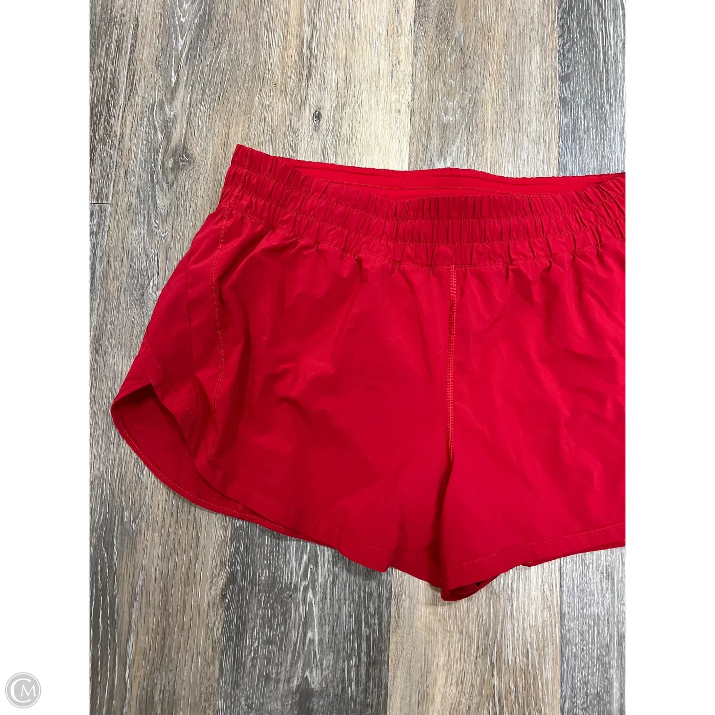Athletic Shorts By Lululemon In Red, Size: 18