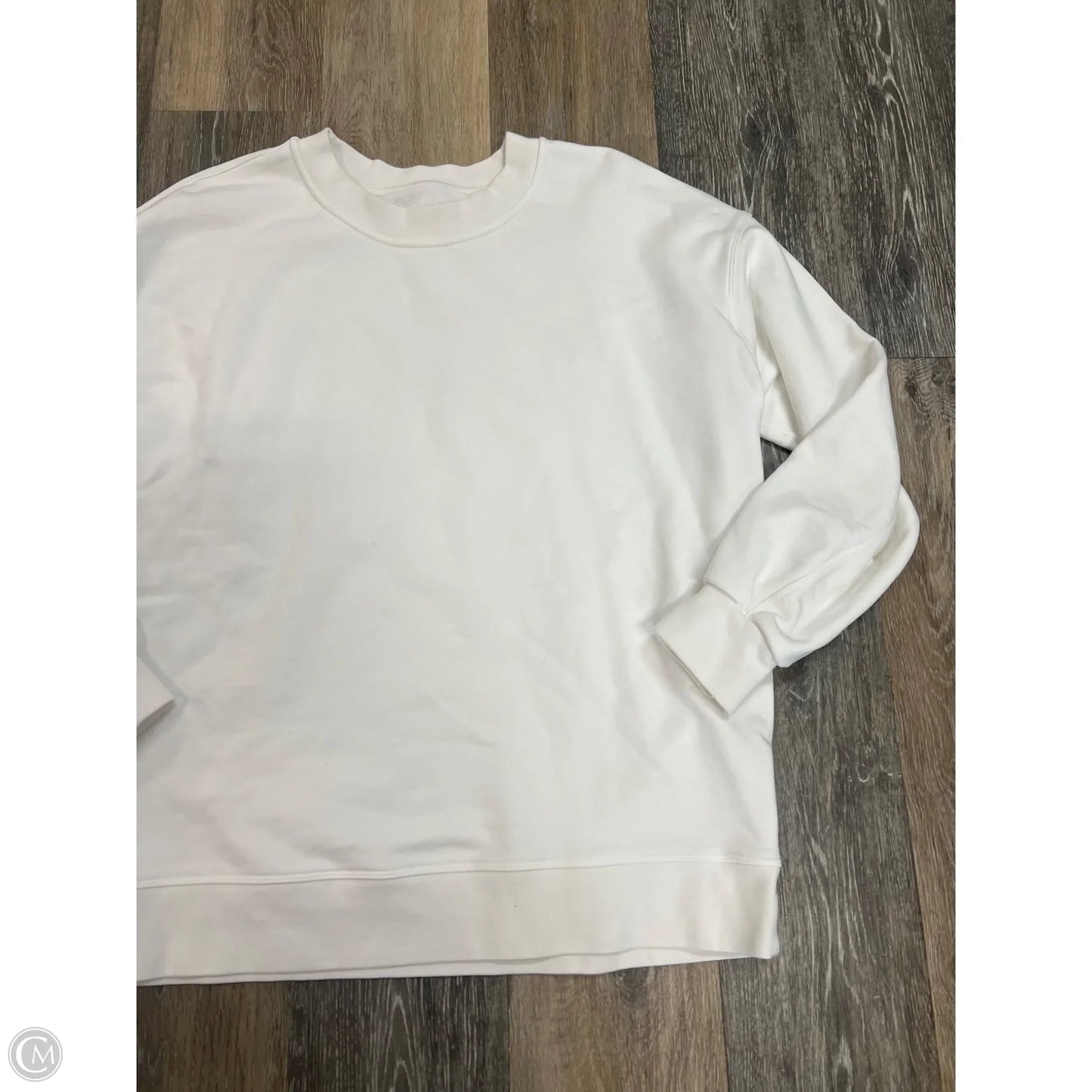 Athletic Sweatshirt Crewneck By Lululemon In White, Size: L