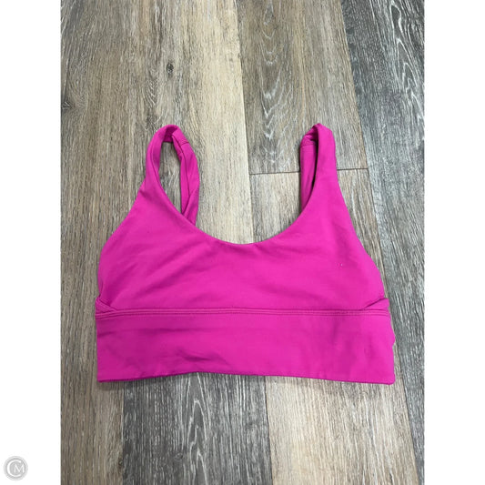 Athletic Bra By Lululemon In Pink, Size: 6