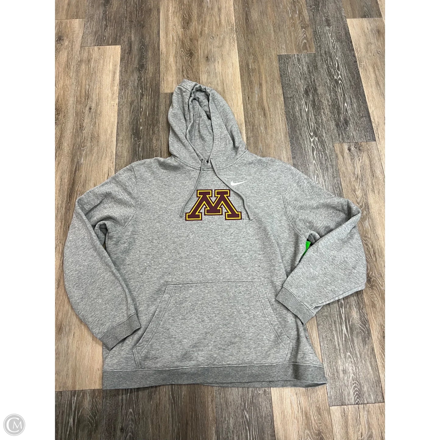 Athletic Sweatshirt Hoodie By Nike Apparel In Grey, Size: Xxl