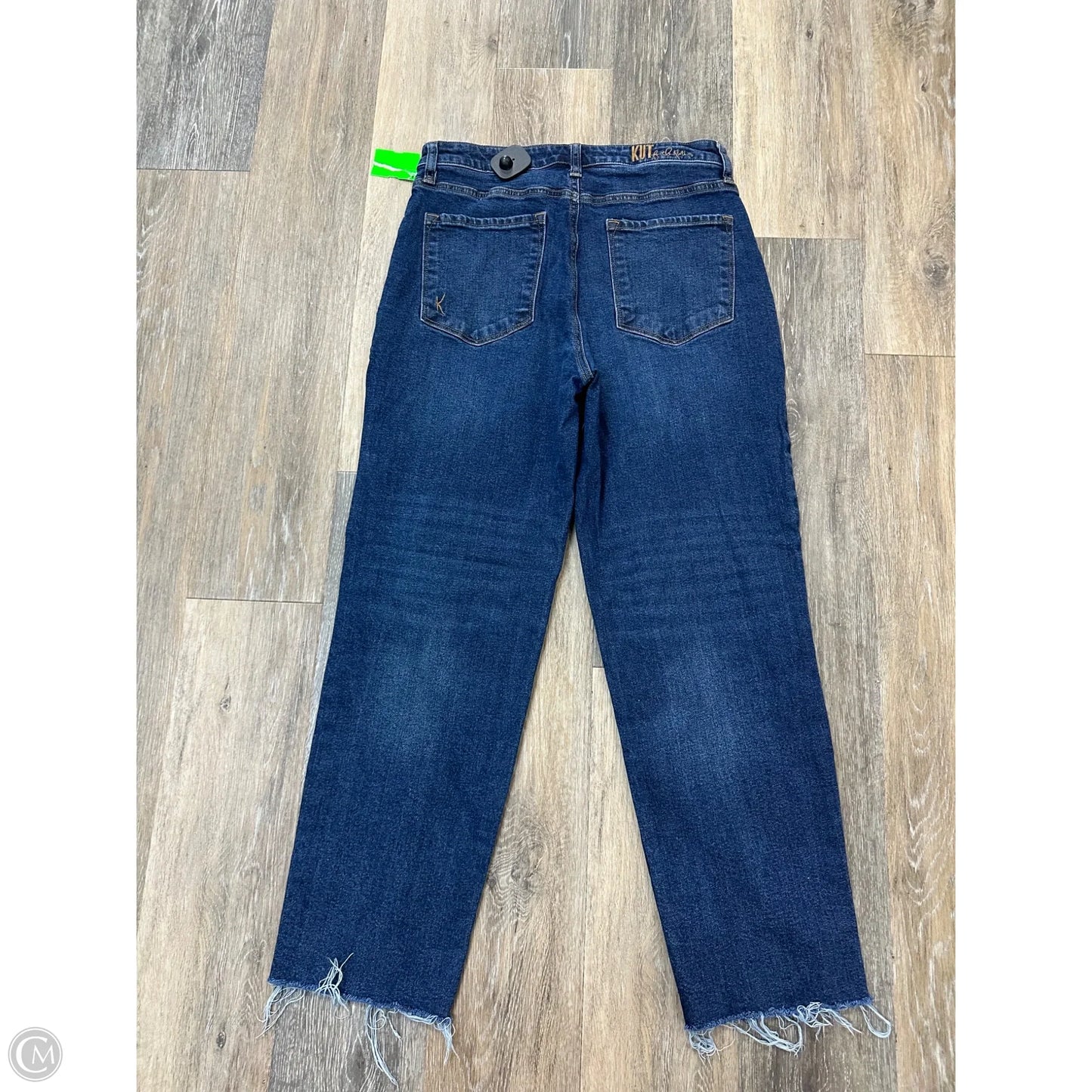 Jeans Straight By Kut In Blue Denim, Size: 8
