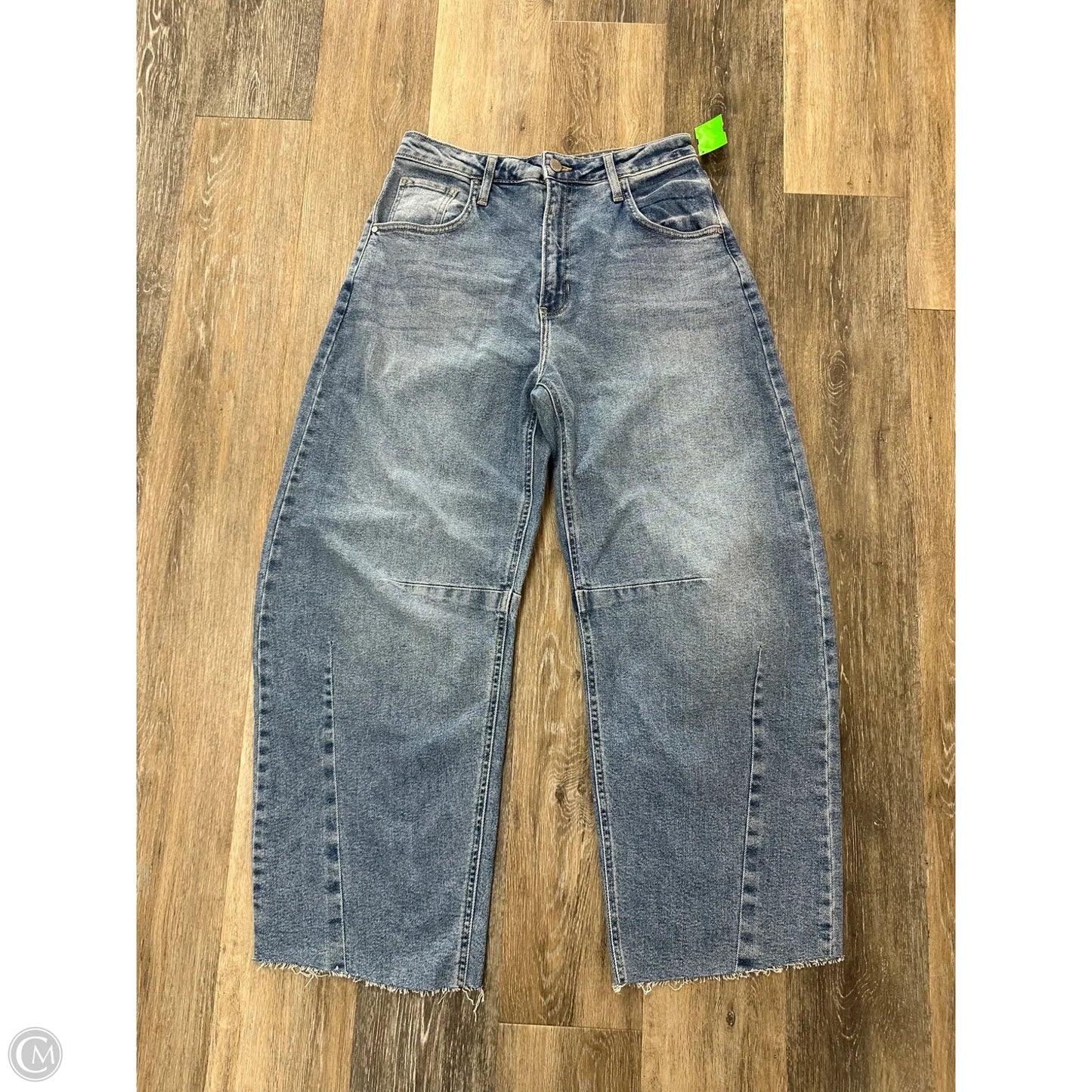 Jeans Wide Leg By Just Black In Blue Denim, Size: 6