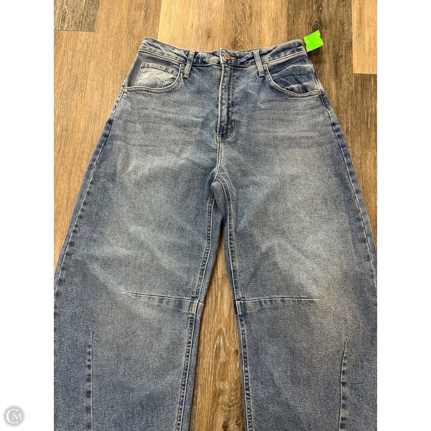Jeans Wide Leg By Just Black In Blue Denim, Size: 6