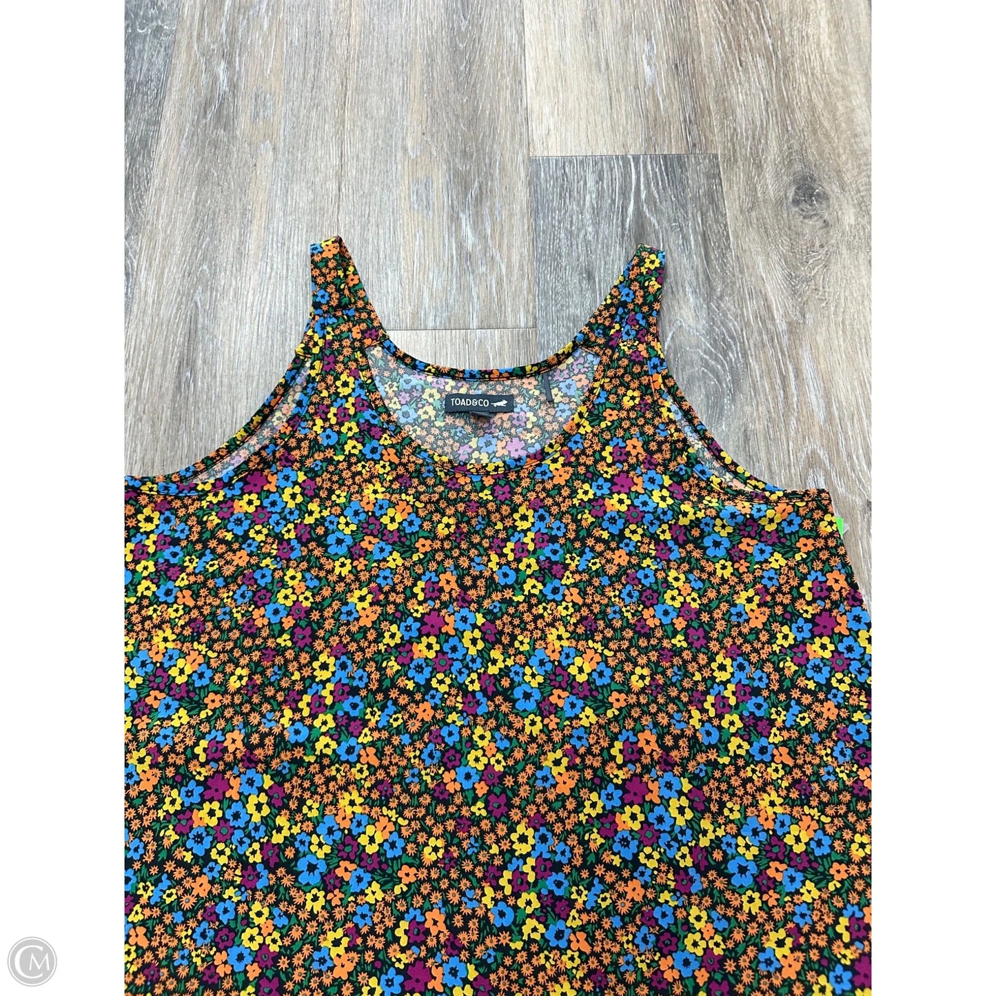 Athletic Tank Top By Toad & Co In Floral Print, Size: S